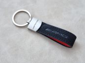 Amg Keychain Leather Logo Keyring Mercedes Car Accessories Gift For Men