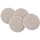 Self-Stick, Heavy Duty Furniture Felt Pads for Hard Surfaces (4 Piece) - 3" Round, Oatmeal