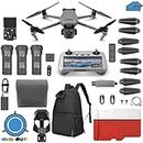 DJI Mavic 3 Pro with Fly More Combo DJI RC, Flagship Triple-Camera Drone with 4/3 CMOS Hasselblad Camera, with 3 Batteries, Charging Hub, 128 GB Micro SD Card Landing Pad, Waterproof Backpack and More