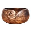 Medieval Replicas Wooden Yarn bowl hand made by Indian Artisans with Premium Mango wood for knitting and Crochet - with holes to keep knitting needles