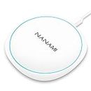 Fast Wireless Charger for iPhone 15, NANAMI 7.5W Charging Pad Compatible iPhone 14/13/12/SE 2020/11 Pro/XS/XR/8, 10W Qi Charger for Samsung Galaxy S23/S22/S21/S20/S10/S9/S8/Note 20/10/9/8 & AirPods 2