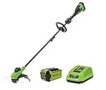 Greenworks 40V String Trimmer 13 Inch Kit with 2Ah Battery and Charger, Multicolor