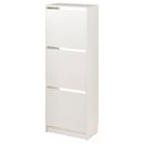 IKEA 3 Tier Standing Shoe  Storage Hallway Organising Cabinet Compartments White
