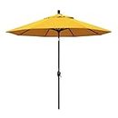 California Umbrella GSPT908117-5457 9' Round Market Umbrella, Sunbrella Sunflower Yellow