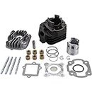 GOOFIT Cylinder Kit with 10mm Piston Replacement for Jog Zuma Vino 2 Stroke 50cc Scooter Minarelli 1E40QMB Engine