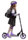 Big Wheel Scooter Purple 8in Designed for Adults Teens Children 4 Heights 220 lb