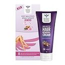 Bombay Shaving Company Hair Removal Combo For Women - Shea Butter Hair Removal Cream for Women With Aloe Vera and Bisabolol, 1 Spatula, Suitable For Sensitive Skin And Wax Strips for Dry Skin