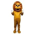 Kidhap Yellow Funny Teddy Bear Professional Mascot For Prank Fancy Dress Costume|Events,Theme And Birthday Party Costume (7 Feet, Brown)-(Lion) - Metal