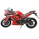 X-PRO 250cc Assembled in Crate 6 Speed EFI Fuel Injection Dirt Bike Motorcycle Bike Street Bike Motorcycle (Red)