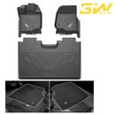 3W Floor Mats & Front Carpet For Ford F150/F-150 SuperCrew Cab 2015-2024 Liners