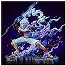 YeShu Gear 5 Luffy Figure Monkey D Luffy Action Figure Anime Statue Toy Birthday Gift PVC (No Lamp)