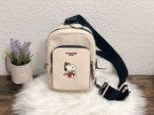 COACH X PEANUTS TRACK PACK 14 WITH SNOOPY MOTIF CE602 NWT Limited