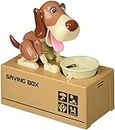 Bo-Toys My Dog Piggy Bank - Robotic Coin Munching Toy Money Box - Yellow
