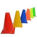 Gmefvr Cones Set | Space Marker | Agility Soccer Cones for Training Football Hockey Fitness Sports Field Cone 7inch (10)