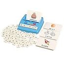 BOHS French Literacy Wiz Fun Game - Lower Case Words - 60 Flash Cards - Preschool Language Learning Educational Toy