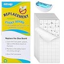 Qualirey 20 Pcs Fly Traps Glue Board Compatible with Faicuk WS108 Wall Sconce Fly Light Trap, Insects Sticky Fly Strips Replacement for Capturing Flies, Mosquitos, Moths, Gnat and Other Flying Insects