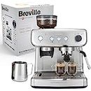 Breville Barista Max | Máquina de café expreso, totalmente automática | Con molinillo integrado y bomba italiana de 15 bares [VCF126X]