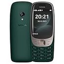 Nokia 6310 with Curved 2.8 inch Display, Number Keyboard, 8 MB RAM, 16 MB Memory (32 GB with microSD Cards), 1150 mAh Battery, 0.3 megapixel Rear Camera, FM Radio - Green
