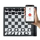 Square Off Pro Portable Roll Up Chess Board Set | AI Adaptive Electronic Chess Set Game and App with Computer Chess Board & Weighted Tournament Size Chess Pieces | Unique Chess Sets for Adults & Kids