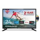 Ferguson F2420RTSF 24 pulgadas Smart LED TV/DVD Descargar Aplicaciones Netflix, Negro