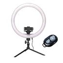 Osaka® 10 Inch Professional LED Ring Light Dimmable Lighting with Table Tripod & Bluetooth Remote 2 Color Modes for Photo & Video Shoot Live Stream Makeup Compatible with Smartphone and Cameras.