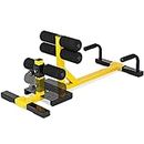 3 in 1 Sissy Squat Machine,Deep Squat Machine Leg Training Equipment,Push-up and Sit-up Workout Machine,Ab Workout and Glutes Developer w/Elastic Band Lock for Home/Gym