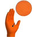 1000 Orange Diamond Nitrile Disposable Gloves Strong Heavy Duty Mechanic 8.6 100