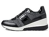 Michael Michael Kors Mabel Women's Mixed Media Sneakers Black Size 9
