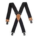 Dickies Men's Industrial Strength Suspenders, Black, Extended Size