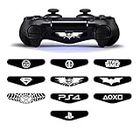 Melocyphia 4 x Light Bar Vinyl Stickers Decal Led Lightbar Cover for Sony Playstation 4 PS4 Controller (A)
