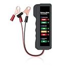 Akozon Battery Tester 12V Automotive Car Battery Load Tester 6 LED Lights Display Alternator State Check Automotive Diagnostic Tool Test Scan Tool Analizzatore di batterie digitali