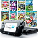 Nintendo Wii U Konsole Schwarz + Spiele-Wahl, GamePad, Strom & Kabel 1a