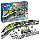 LEGO 60337 City Express Passenger Train Set, Remote Controlled Toy, Gifts for Kids, Boys & Girls with Working Headlights, 2 Coaches and 24 Track Pieces, Plus 6 Minifigures