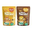 Slurrp Farm Instant Breakfast Millet Pancake Mix, Banana Choco-Chip, Supergrains And Chocolate, Natural And Healthy Food, 100% Vegetarian Eggless Healthy Breakfast for Kids & Adults,150g (Pack Of 2)