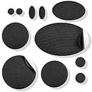 aZengear Repair Patches for Jackets, Air Mattress, Inflatables, Tents, PVC - Waterproof Kit, Self-Adhesive, Tear-Cold-Heat-Resistant Nylon Polyester Fabric to Fix Down Puffer Coats (11 Pcs, Black)