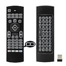 MX3 Air Mouse Voice Remote Control, 2.4G Multifunctional Blacklight Mini Wireless Keyboard Air Mouse Remote for Android Smart TV Box, 3-Gyro&Gsensor, Projector HTPC Mini PC, PS3/4 Xbox 360