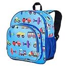 Wildkin 12-Inch Kids Backpack for Boys & Girls, Perfect for Daycare and Preschool, Toddler Bags Features Padded Back & Adjustable Strap, Ideal for School & Travel (Trains, Planes, and Trucks)
