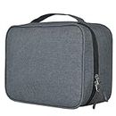 FATMUG Compact Electronics Accessories Travel Organizer Bag for Cables, Devices and More (Drak Grey)