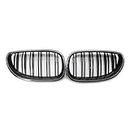 Car Craft Front Bumper Grill Compatible With Bmw 5 Series E60 2006-2010 Front Bumper Grill Carbon Fiber Look