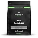 Protein Works Erbsen Protein 80 | Vegan, 100% natürlich, pflanzlich, proteinreich, glutenfrei, laktosefrei , Geschmacksneutral, 1kg