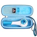 FBLFOBELI EVA Hard Carrying Case Compatible with The Breather/HETARU Natural Breathing Exercise Device, Hand-Held Inspiratory Expiratory Muscle Trainer (Blue, Case Only)