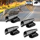FLEAGE Ultrasonic Deer Warning Whistle Repeller for Car, 4 PCS Whistles Deer Warning Devices for Vehicles Cars, ABS Ultrasonic Animal Alarms Deer Whistles Repellers, Car Accessories Horns