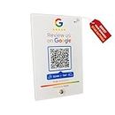 SCAN ME | Review Us On Google Tap Stand | QR Code + NFC | Ready To Be Activated Instantly With Your Google Review URL | Version 2.0
