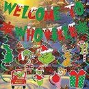 Welcome to Whoville Banner Whoville Christmas Decorations Christmas Whoville Decorations Green Christmas Decorations The Christmas Decor Christmas Party Supplies