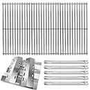 GFTIME Repair kit Replacement for Ducane 30400042, 30400043, 30558501 Gas Stainless Steel Grill Burner Tube, Heat Plates Tent Shield, Cooking Grid Grates