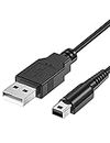 Cable de carga para Nintendo 3DS, Mellbree 1,2 m, cable de carga para Nintendo 3DS, 3DSXL, DS, DSI, 2DS, 2DS XL, 1 A, color negro