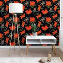 Bay Isle Home™ Kesgrave Night Bloom Matte Peel & Stick Wallpaper Panel Fabric | 24 W in | Wayfair B5E02D0448F8484DA20E1EB5ADF5A627
