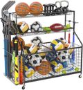 Garage Sports Equipment Organizer, Ball Storage Rack, Sports Gear Storage, Garag