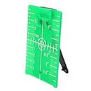 Laser Green Plate Laser Detector Magnetic Target Plate With Leg For Laser Level Meter Cross Line Double Scale (Green) (Green target board)