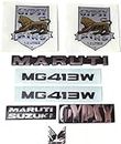 RATANA CAR Badge Emblem Monogram/Logo/Decals/Wraps/Sticker / 3D for Maruti Suzuki Gypsy Stiker Full kit.